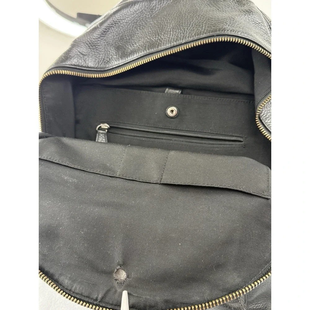 Coach West Brown Pebbled Leather Laptop Backpack F37802
